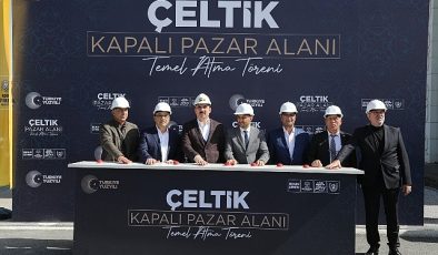 Başkan Altay Çeltik’e Kazandırılacak Kapalı Pazar Yeri’nin Temelini Attı