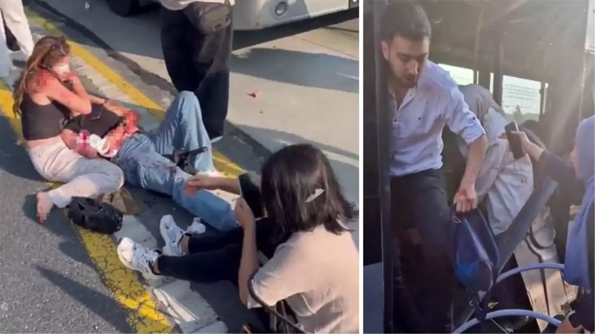 Sefaköy’de metrobüs kazası sonrası yaşanan can pazarı kamerada