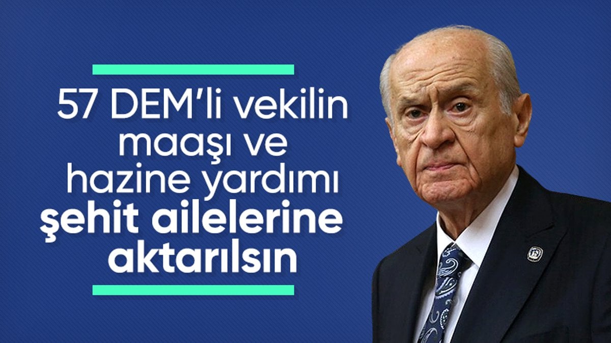 SON DAKİKA! Devlet Bahçeli: DEM’e Hazine yardımı kesilsin