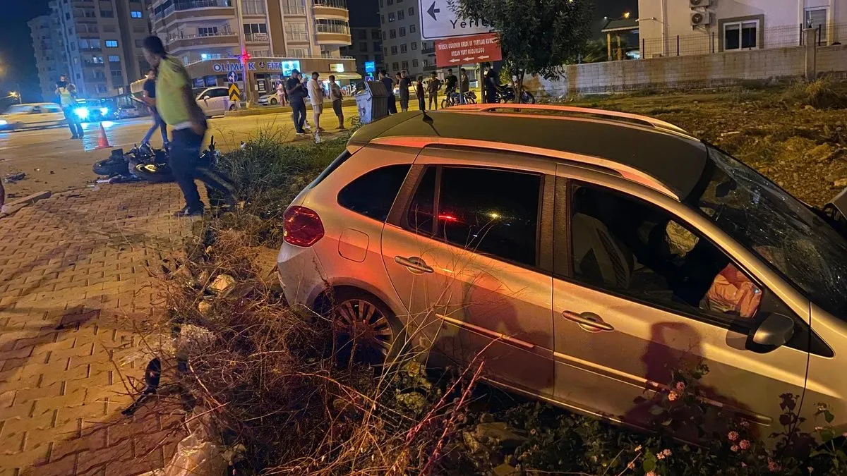 Adana’da otomobil ile motosiklet çarpıştı: 1 yaralı