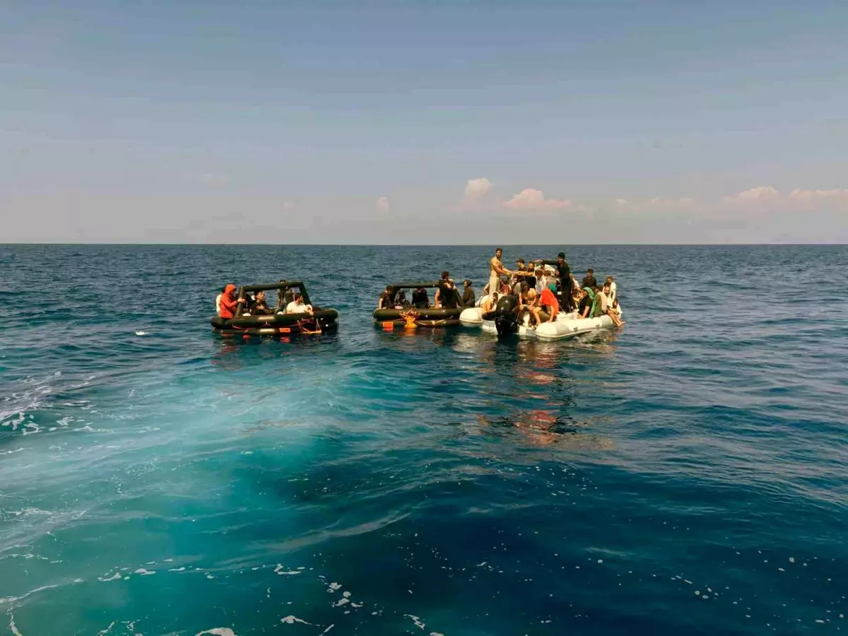 Fethiye Açıklarında Düzensiz Göçmen Operasyonu